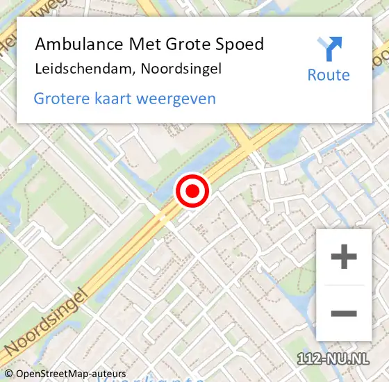 Locatie op kaart van de 112 melding: Ambulance Met Grote Spoed Naar Leidschendam, Noordsingel op 22 juli 2017 23:38