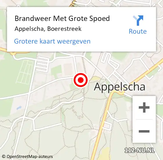 Locatie op kaart van de 112 melding: Brandweer Met Grote Spoed Naar Appelscha, Boerestreek op 27 juli 2017 11:47