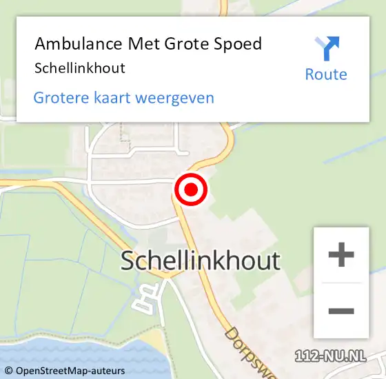 Locatie op kaart van de 112 melding: Ambulance Met Grote Spoed Naar Schellinkhout op 28 juli 2017 13:28