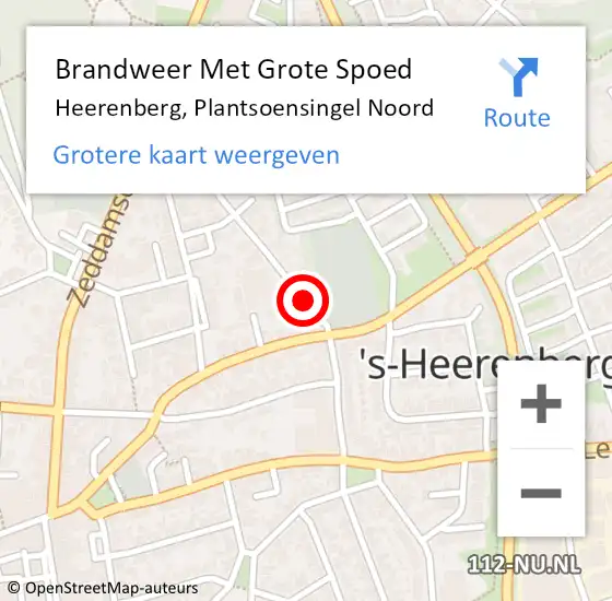 Locatie op kaart van de 112 melding: Brandweer Met Grote Spoed Naar Heerenberg, Plantsoensingel Noord op 30 juli 2017 08:08