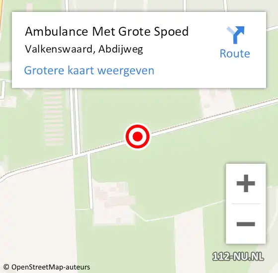 Locatie op kaart van de 112 melding: Ambulance Met Grote Spoed Naar Valkenswaard, Abdijweg op 30 juli 2017 12:31