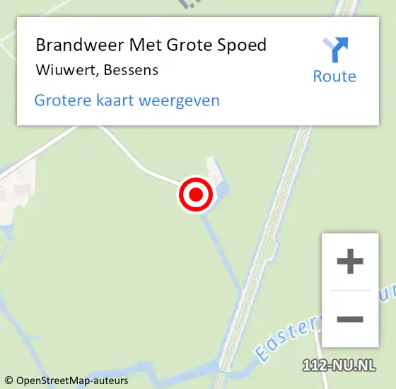 Locatie op kaart van de 112 melding: Brandweer Met Grote Spoed Naar Wiuwert, Bessens op 31 juli 2017 00:49