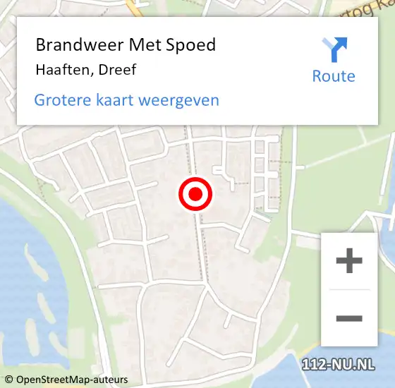 Locatie op kaart van de 112 melding: Brandweer Met Spoed Naar Haaften, Dreef op 1 augustus 2017 23:52