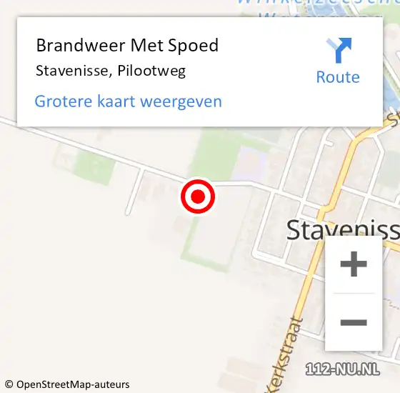 Locatie op kaart van de 112 melding: Brandweer Met Spoed Naar Stavenisse, Pilootweg op 4 augustus 2017 01:45