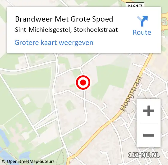 Locatie op kaart van de 112 melding: Brandweer Met Grote Spoed Naar Sint-Michielsgestel, Stokhoekstraat op 7 augustus 2017 13:43