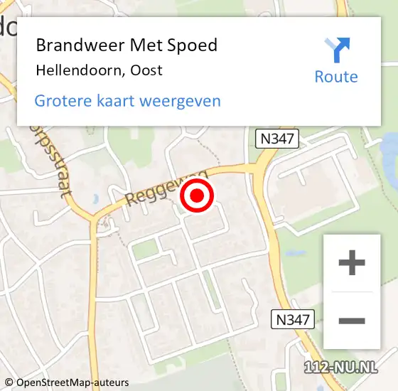 Locatie op kaart van de 112 melding: Brandweer Met Spoed Naar Hellendoorn, Oost op 7 augustus 2017 18:42