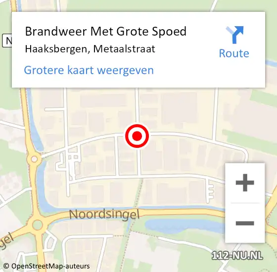 Locatie op kaart van de 112 melding: Brandweer Met Grote Spoed Naar Haaksbergen, Metaalstraat op 20 augustus 2017 14:31