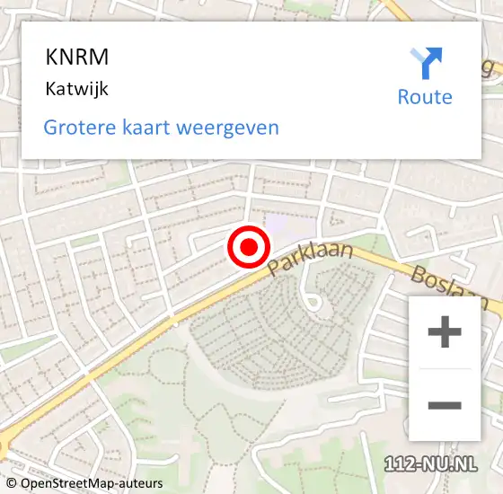Locatie op kaart van de 112 melding: KNRM Katwijk op 23 augustus 2017 17:47
