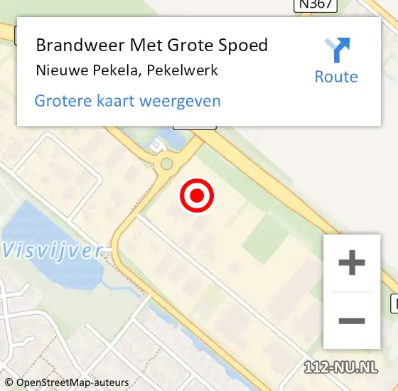 Locatie op kaart van de 112 melding: Brandweer Met Grote Spoed Naar Nieuwe Pekela, Pekelwerk op 24 augustus 2017 20:26