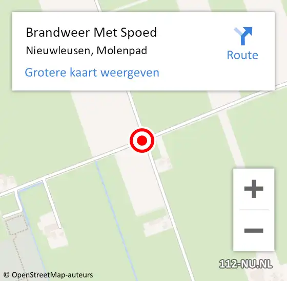 Locatie op kaart van de 112 melding: Brandweer Met Spoed Naar Nieuwleusen, Paltheweg op 26 augustus 2017 01:13
