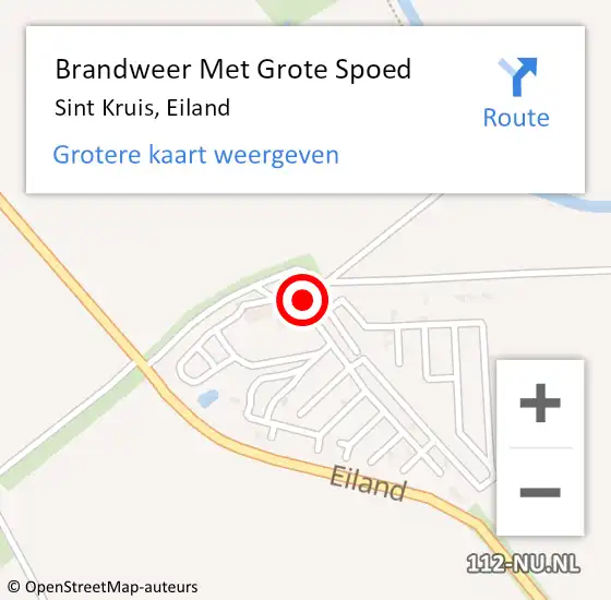 Locatie op kaart van de 112 melding: Brandweer Met Grote Spoed Naar Sint Kruis, Eiland op 26 augustus 2017 11:28