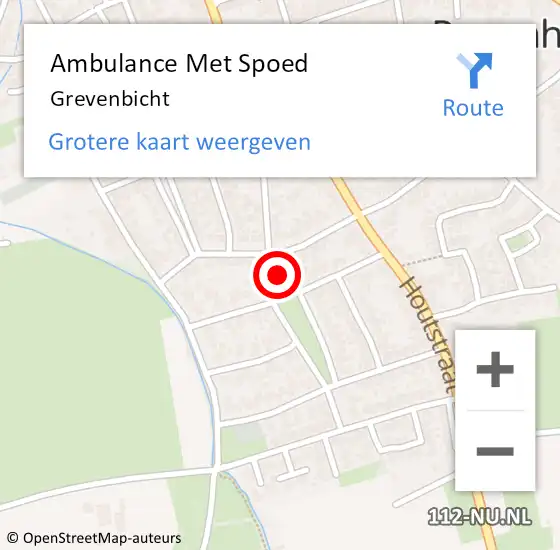 Locatie op kaart van de 112 melding: Ambulance Met Spoed Naar Grevenbicht op 7 september 2013 00:29