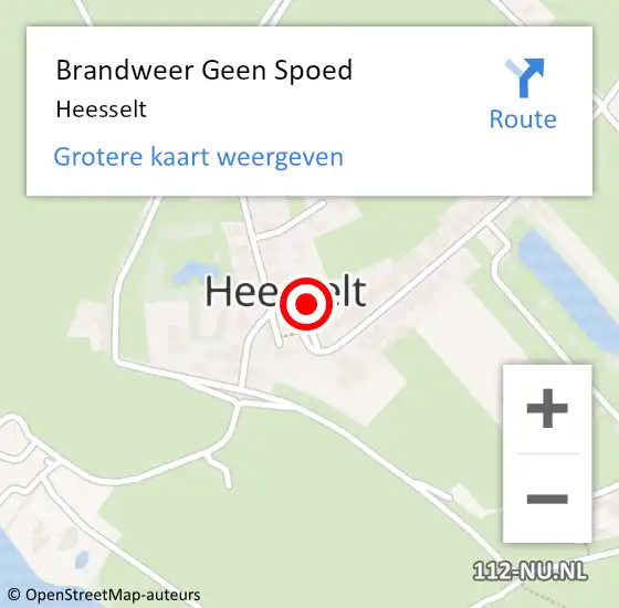 Locatie op kaart van de 112 melding: Brandweer Geen Spoed Naar Heesselt op 31 augustus 2017 21:46