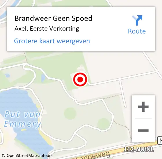 Locatie op kaart van de 112 melding: Brandweer Geen Spoed Naar Axel, Eerste Verkorting op 2 september 2017 17:17