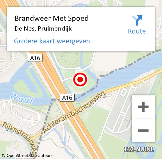 Locatie op kaart van de 112 melding: Brandweer Met Spoed Naar De Nes, Pruimendijk op 17 september 2017 16:32