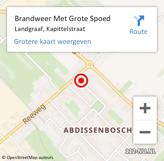 Locatie op kaart van de 112 melding: Brandweer Met Grote Spoed Naar Landgraaf, Kapittelstraat op 20 september 2017 15:19