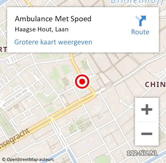 Locatie op kaart van de 112 melding: Ambulance Met Spoed Naar Den Haag, Jan Hendrikstraat op 24 september 2017 05:07