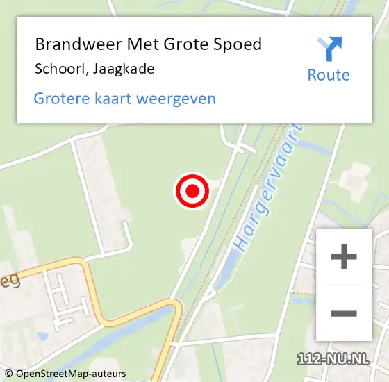 Locatie op kaart van de 112 melding: Brandweer Met Grote Spoed Naar Schoorl, Jaagkade op 3 oktober 2017 16:16