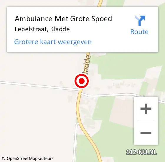 Locatie op kaart van de 112 melding: Ambulance Met Grote Spoed Naar Lepelstraat, Kladde op 8 oktober 2017 11:09