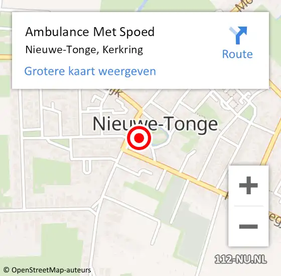 Locatie op kaart van de 112 melding: Ambulance Met Spoed Naar Nieuwe-Tonge, Kerkring op 9 oktober 2017 17:30