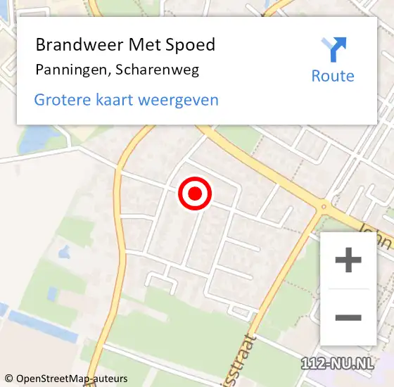 Locatie op kaart van de 112 melding: Brandweer Met Spoed Naar Panningen, Scharenweg op 20 oktober 2017 18:08