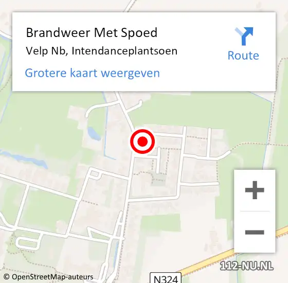 Locatie op kaart van de 112 melding: Brandweer Met Spoed Naar Velp Nb, Beukenlaan op 25 oktober 2017 13:41