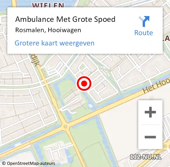 Locatie op kaart van de 112 melding: Ambulance Met Grote Spoed Naar Rosmalen, Hooiwagen op 28 oktober 2017 17:54