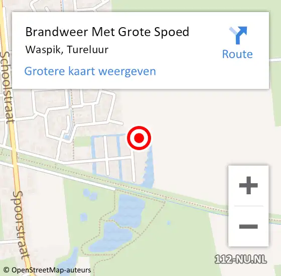 Locatie op kaart van de 112 melding: Brandweer Met Grote Spoed Naar Waspik, Tureluur op 31 oktober 2017 08:26