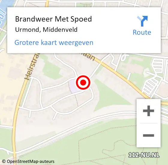 Locatie op kaart van de 112 melding: Brandweer Met Spoed Naar Urmond, Middenveld op 2 november 2017 17:09