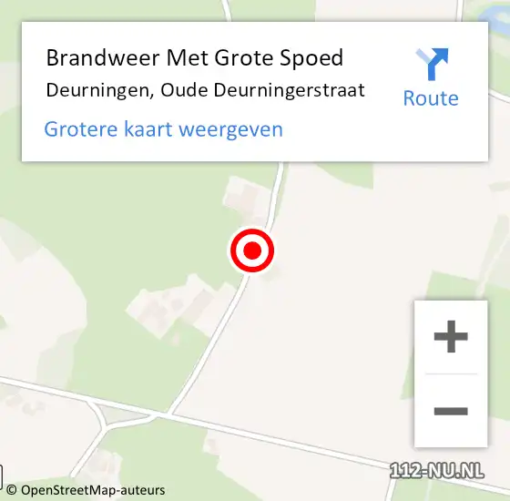 Locatie op kaart van de 112 melding: Brandweer Met Grote Spoed Naar Deurningen, Oude Deurningerstraat op 9 november 2017 04:58