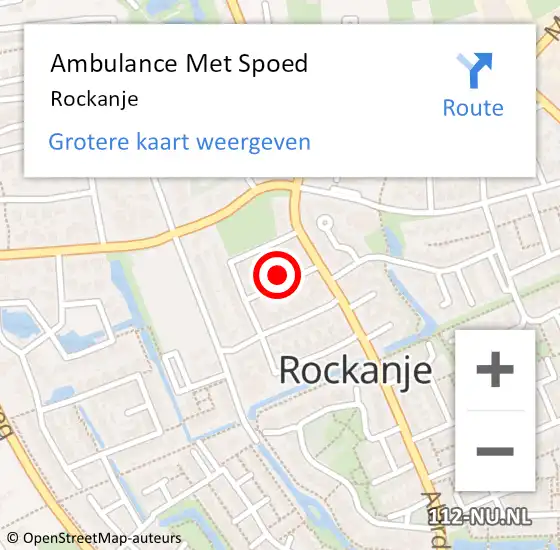 Locatie op kaart van de 112 melding: Ambulance Met Spoed Naar Rockanje op 13 november 2017 11:45
