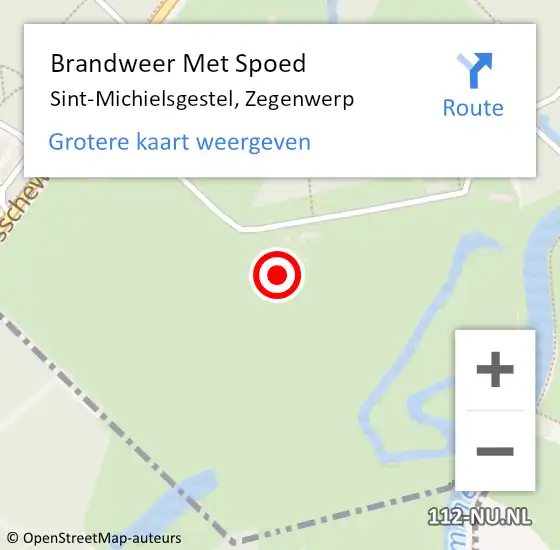 Locatie op kaart van de 112 melding: Brandweer Met Spoed Naar Sint-Michielsgestel, Zegenwerp op 17 november 2017 16:02