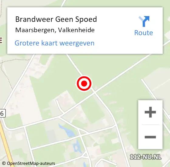 Locatie op kaart van de 112 melding: Brandweer Geen Spoed Naar Maarsbergen, Valkenheide op 21 november 2017 17:22