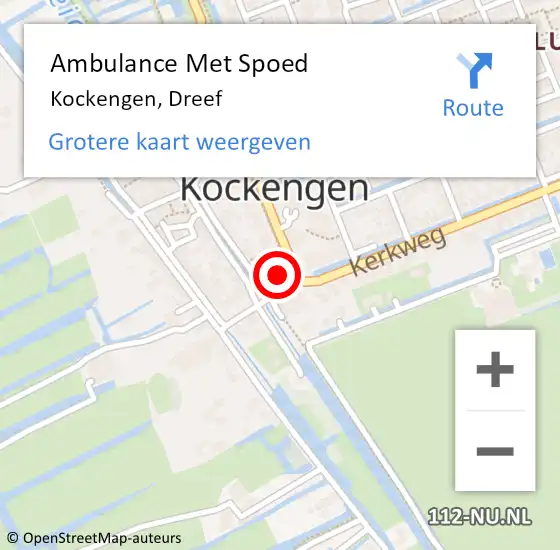 Locatie op kaart van de 112 melding: Ambulance Met Spoed Naar Kockengen, Dreef op 26 november 2017 10:54