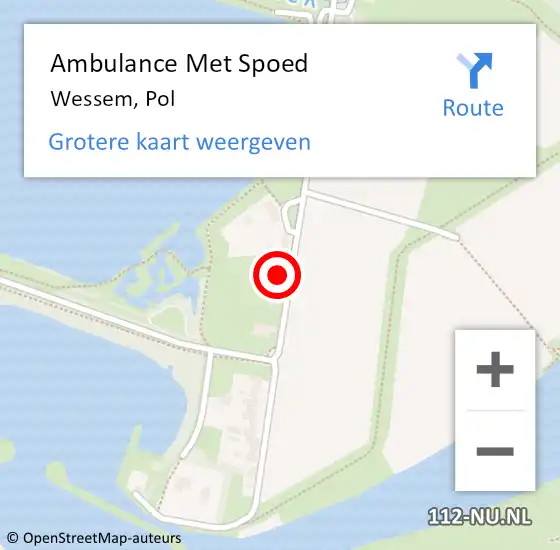 Locatie op kaart van de 112 melding: Ambulance Met Spoed Naar Wessem, Pol op 8 februari 2014 10:47