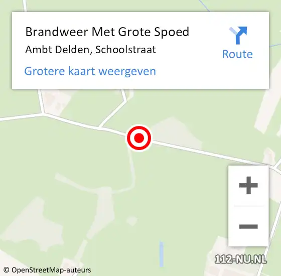 Locatie op kaart van de 112 melding: Brandweer Met Grote Spoed Naar Ambt Delden, Schoolstraat op 5 december 2017 14:36