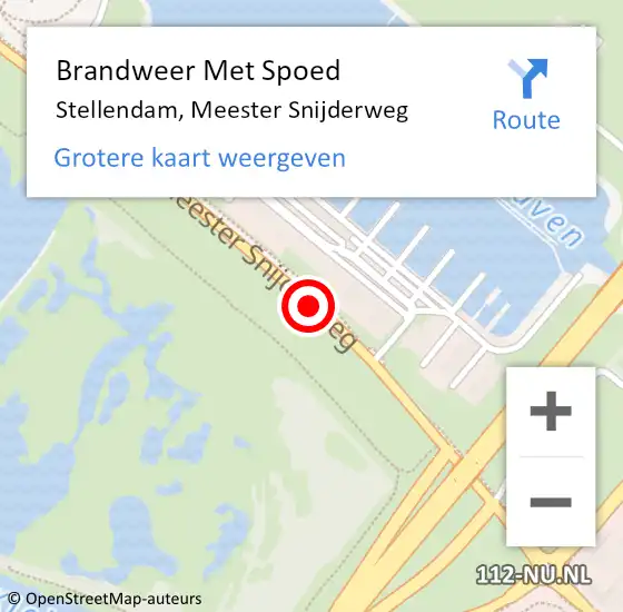 Locatie op kaart van de 112 melding: Brandweer Met Spoed Naar Stellendam, Meester Snijderweg op 9 december 2017 20:30