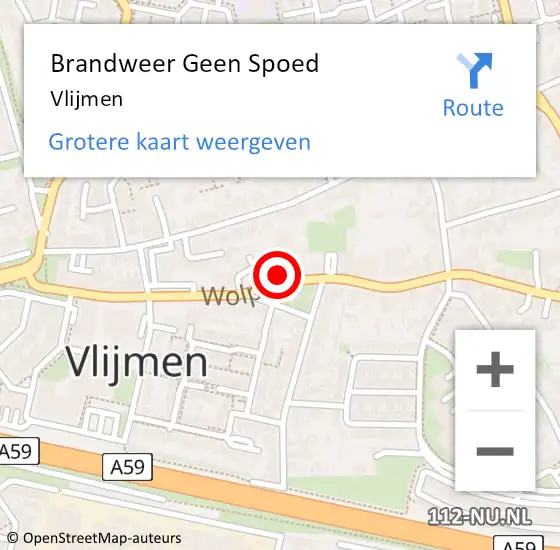 Locatie op kaart van de 112 melding: Brandweer Geen Spoed Naar Vlijmen op 21 december 2017 11:47