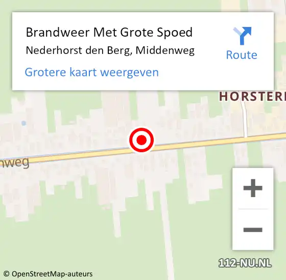 Locatie op kaart van de 112 melding: Brandweer Met Grote Spoed Naar Nederhorst den Berg, Middenweg op 26 december 2017 07:23