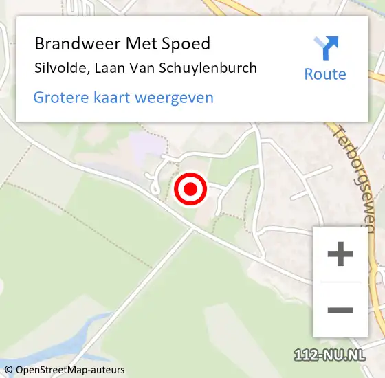 Locatie op kaart van de 112 melding: Brandweer Met Spoed Naar Silvolde, Laan Van Schuylenburch op 1 januari 2018 11:42