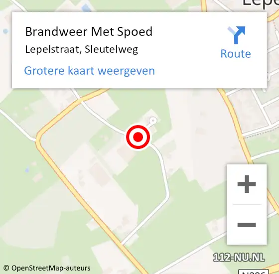 Locatie op kaart van de 112 melding: Brandweer Met Spoed Naar Lepelstraat, Sleutelweg op 3 januari 2018 06:06