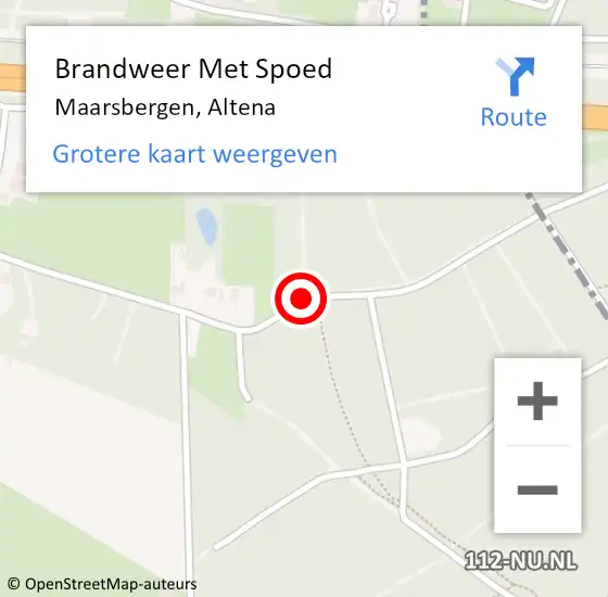 Locatie op kaart van de 112 melding: Brandweer Met Spoed Naar Maarsbergen, Altena op 3 januari 2018 08:29