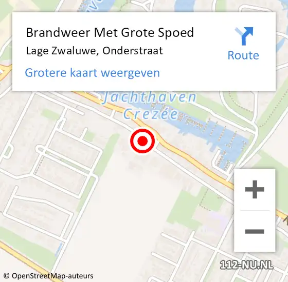 Locatie op kaart van de 112 melding: Brandweer Met Grote Spoed Naar Lage Zwaluwe, Onderstraat op 4 januari 2018 11:23