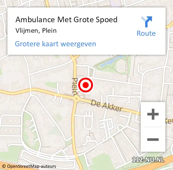 Locatie op kaart van de 112 melding: Ambulance Met Grote Spoed Naar Vlijmen, Plein op 16 januari 2018 14:40