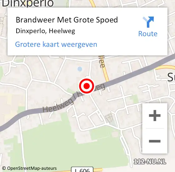 Locatie op kaart van de 112 melding: Brandweer Met Grote Spoed Naar Dinxperlo, Veensgracht op 16 januari 2018 15:56