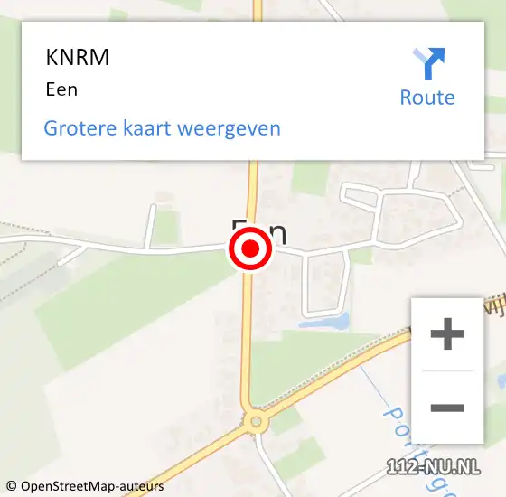 Locatie op kaart van de 112 melding: KNRM Een op 17 januari 2018 18:30