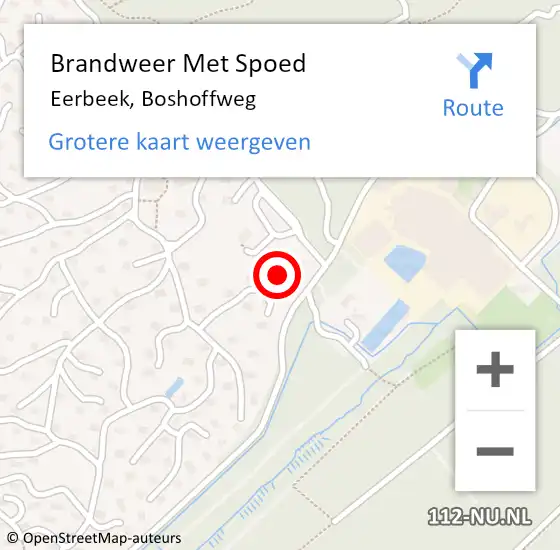 Locatie op kaart van de 112 melding: Brandweer Met Spoed Naar Eerbeek, Boshoffweg op 18 januari 2018 11:26