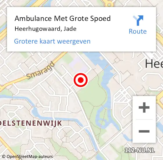 Locatie op kaart van de 112 melding: Ambulance Met Grote Spoed Naar Heerhugowaard, Jade op 20 januari 2018 02:01