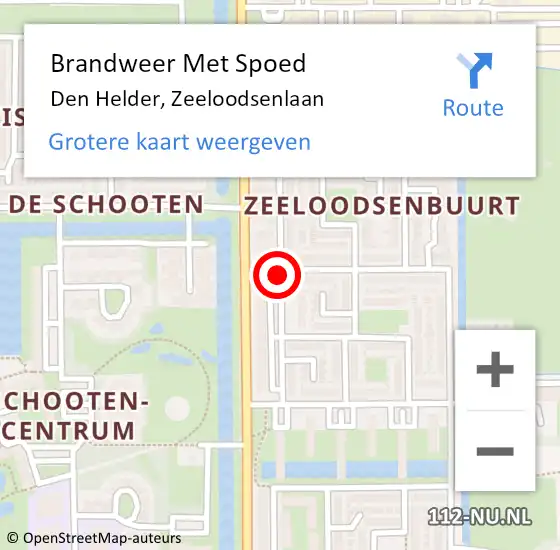 Locatie op kaart van de 112 melding: Brandweer Met Spoed Naar Den Helder, Zeeloodsenlaan op 24 januari 2018 17:32