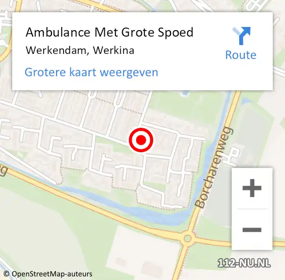 Locatie op kaart van de 112 melding: Ambulance Met Grote Spoed Naar Werkendam, Werkina op 31 januari 2018 13:56